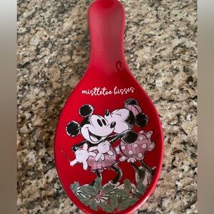 Christmas Mickey & Minnie Mouse Spoon Rest